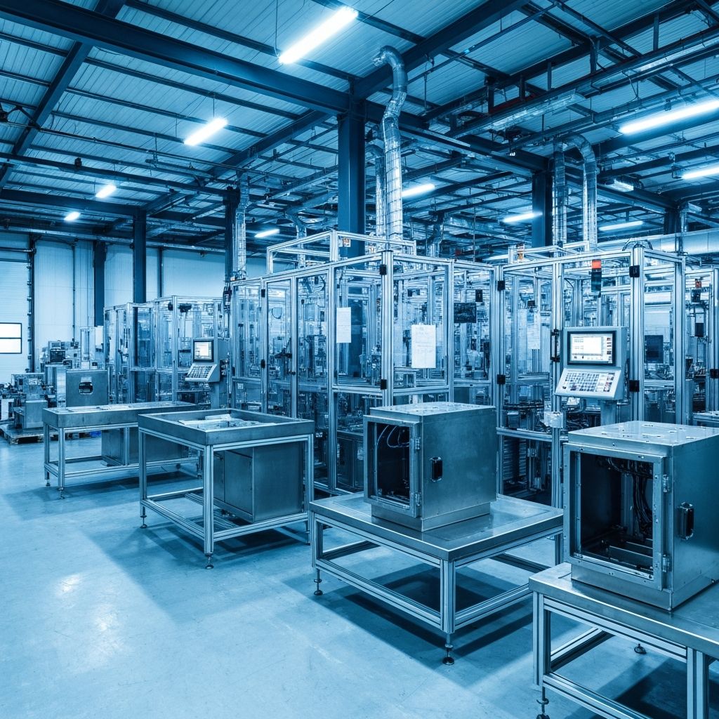 Stainless steel electrical enclosure manufacturing facility